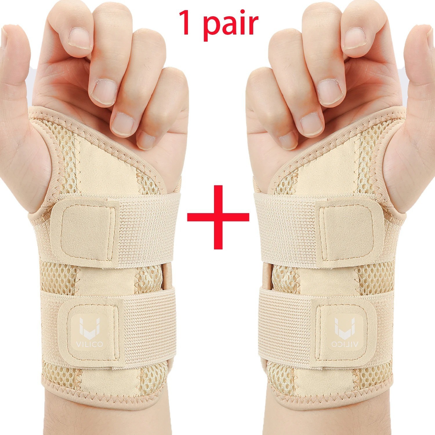 NEW Wrist Brace for Carpal Tunnel – Adjustable Night Support Brace with Splints