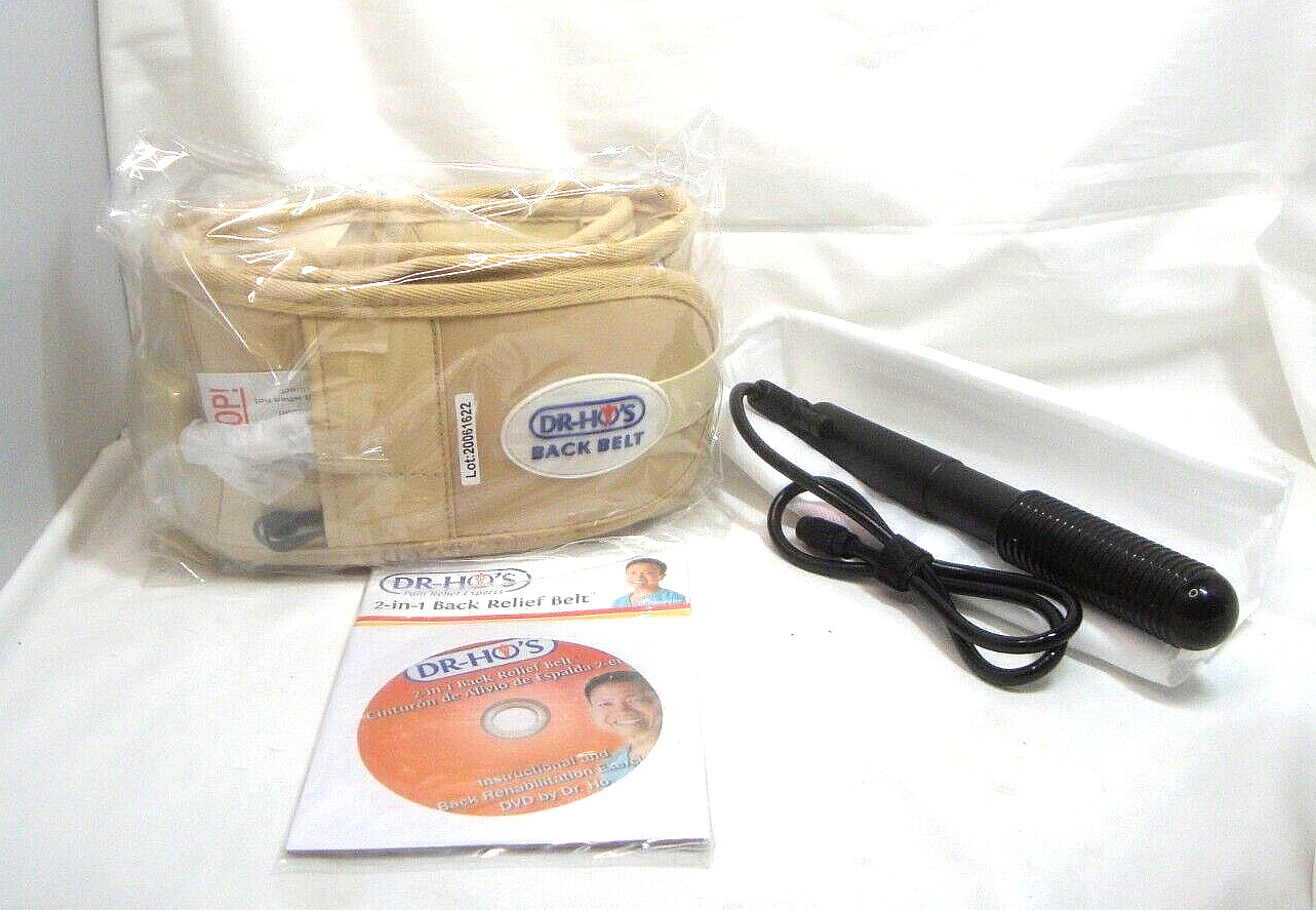 DR-HO’S Beige Adjustable Stretch Compression 2In1 Back Pain Relief Belt Size A/B