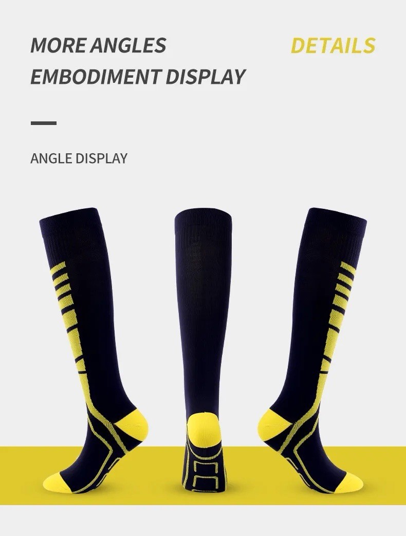 3 Pairs Compression Socks Men Women L/XL Knee High Extra Wide Calf