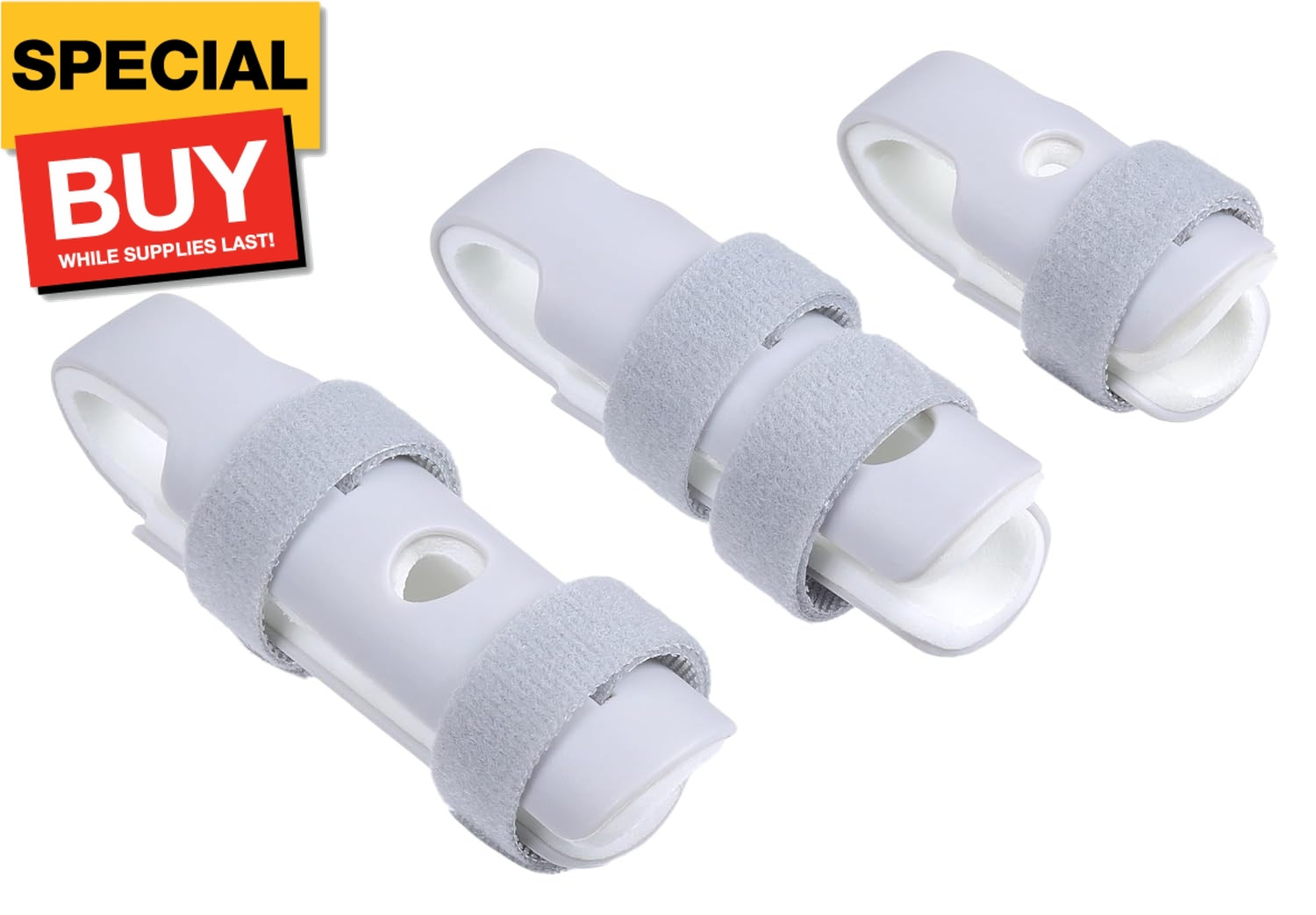 Finger Splint, 3pcs Finger Brace Joint Stabilizer for Arthritis Broken Fingers K