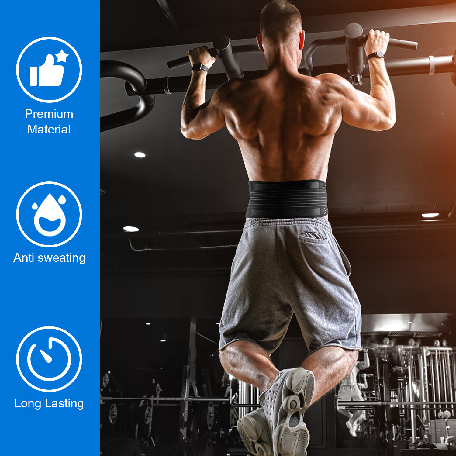 Self-Heating Magnetic Back Waist Adjustable Support Belt Lumbar Lower Back Brace
