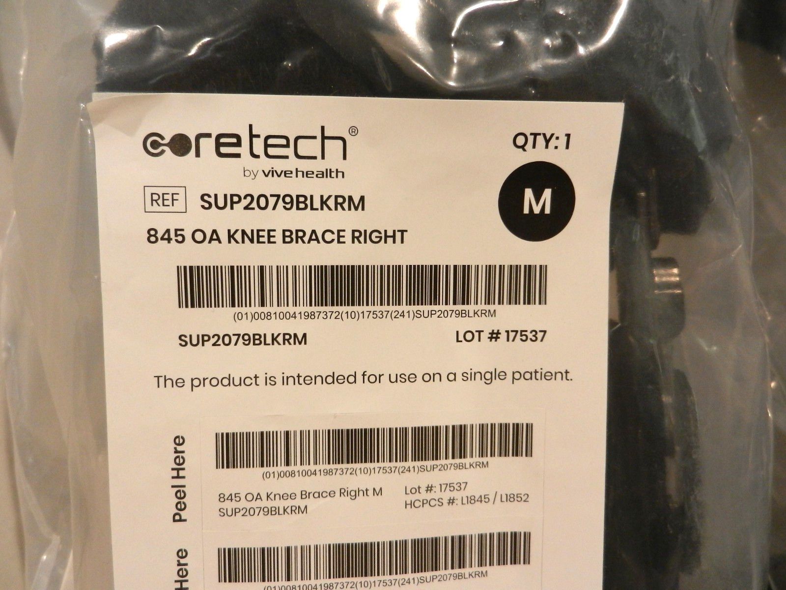 Coretech 845 OA Knee Brace Pair Left & Right Size MEDIUM ! Brand New !