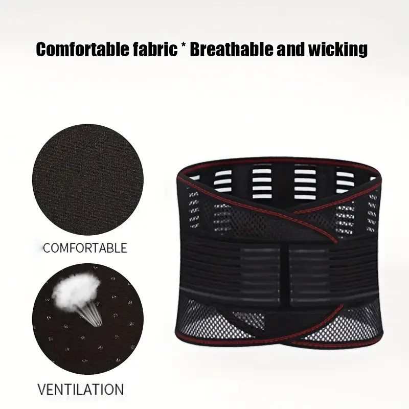 Adjustable Lower Back Brace Lumbar Support Waist Belt For Men Women Pain Relief