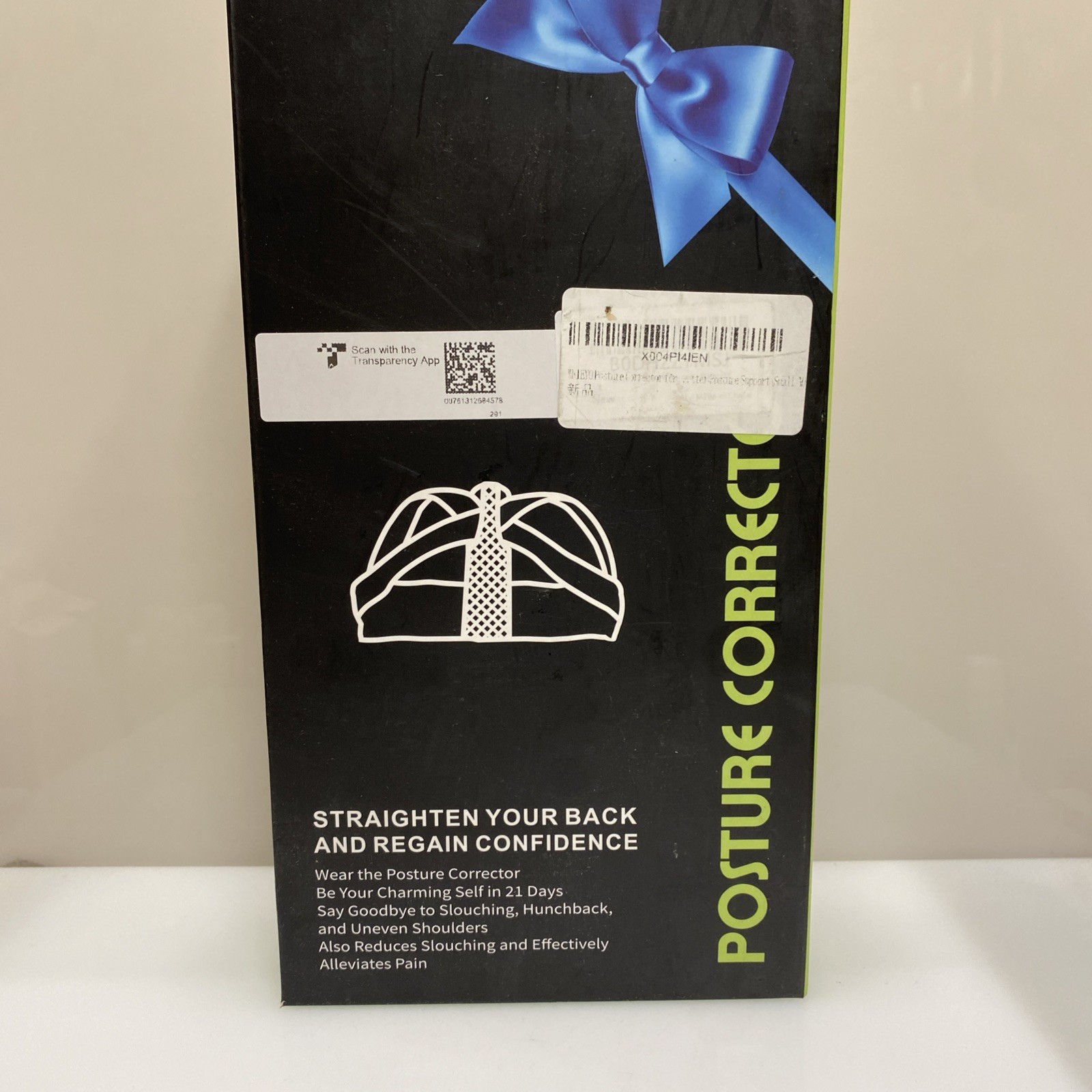 Posture Corrector Back Support Brace Black Pain Relief