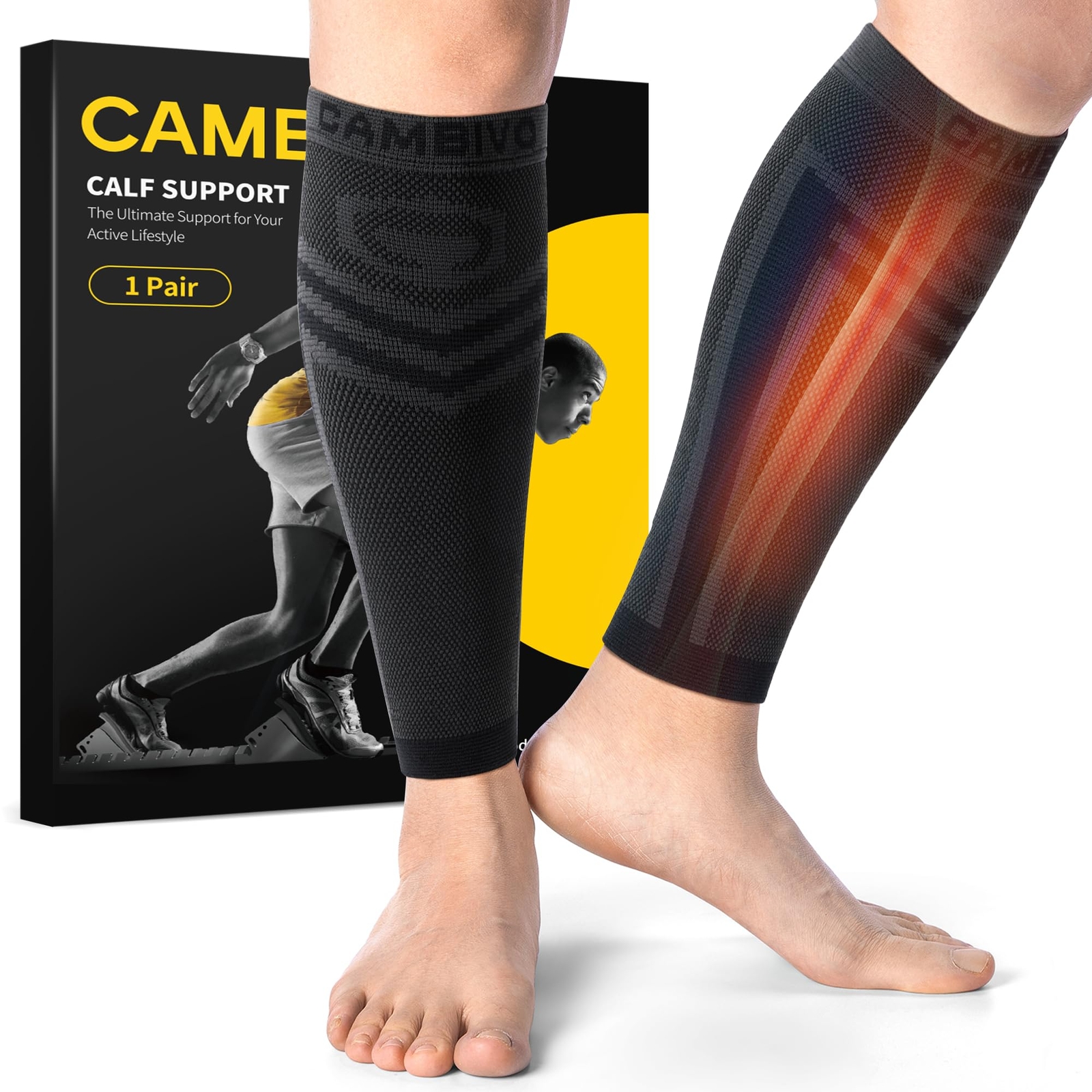 Calf Compression Sleeve Men & Women-Shin Splint Brace Support Legs Pain Relief