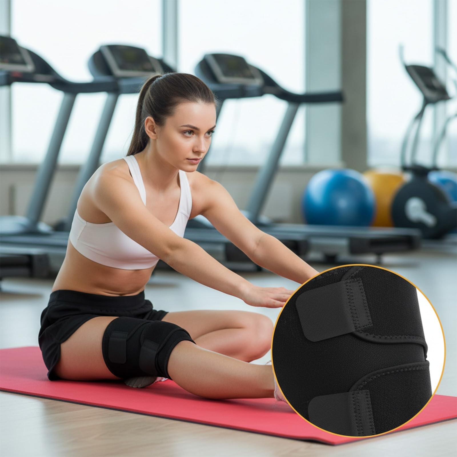 Thigh Brace Hamstring Compression Sleeves Quadriceps Support Quad Wrap Upper …
