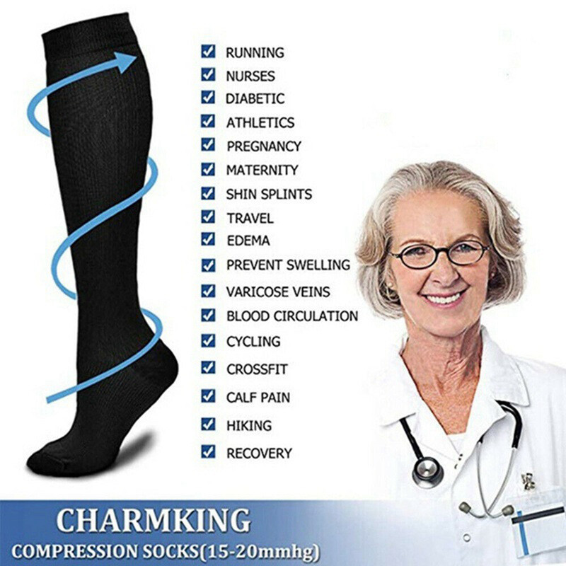 3 Pairs Compression Socks Leg Support Stockings Leg Support Orthopedic Hose Good