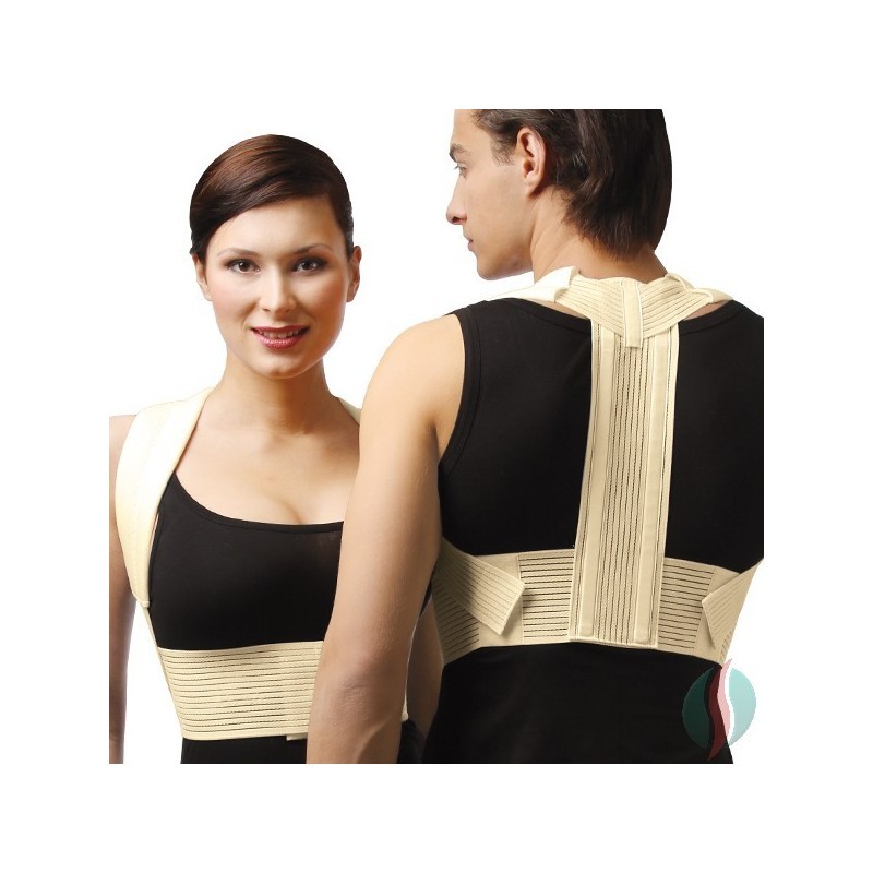 UNISEX UPPER BACK POSTURE CORRECTOR with stiff inserts increased COMFORT level L