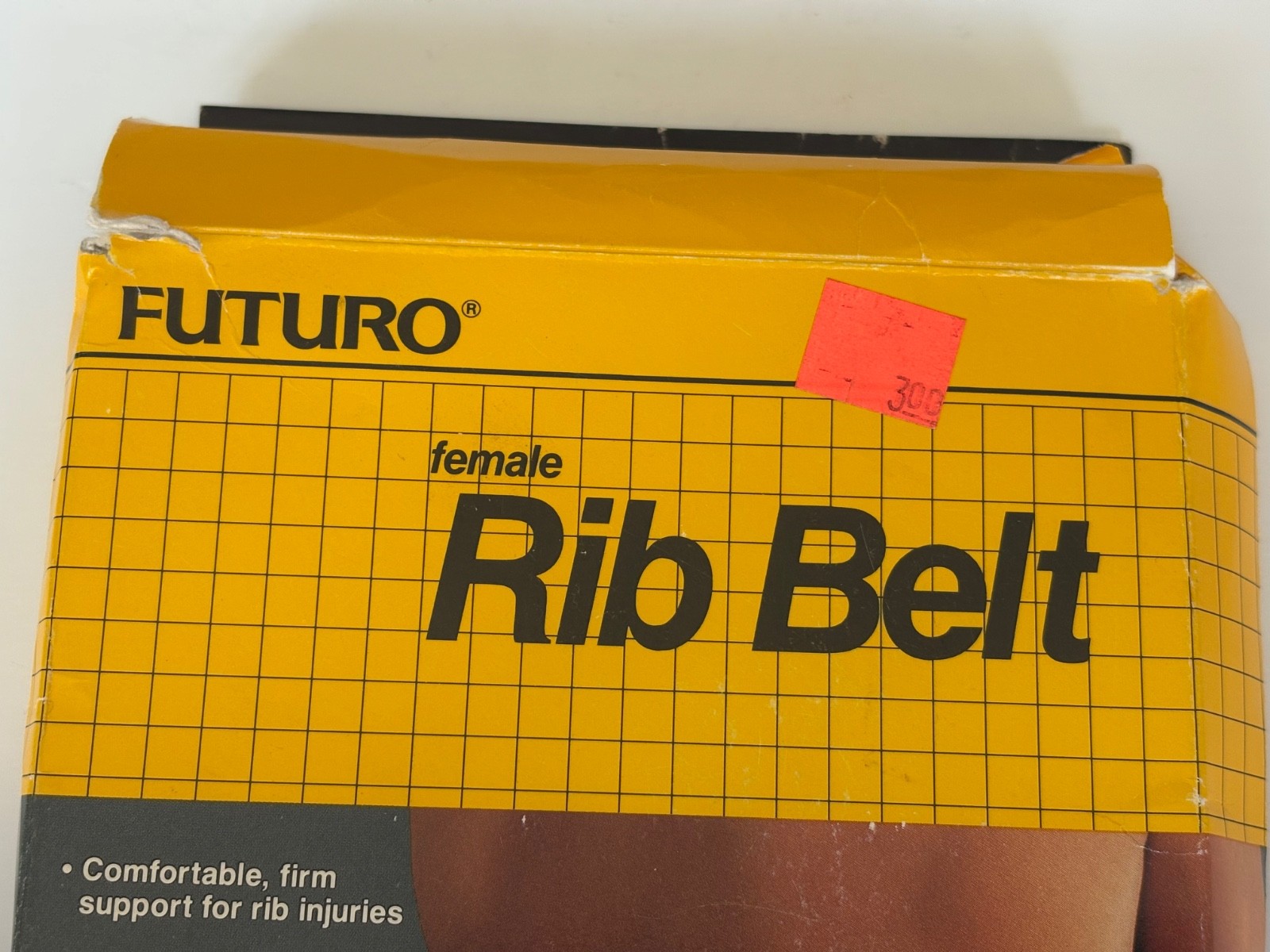 Vintage FUTURE Rib Female Belt Extra Large XL Adjustable – WHITE