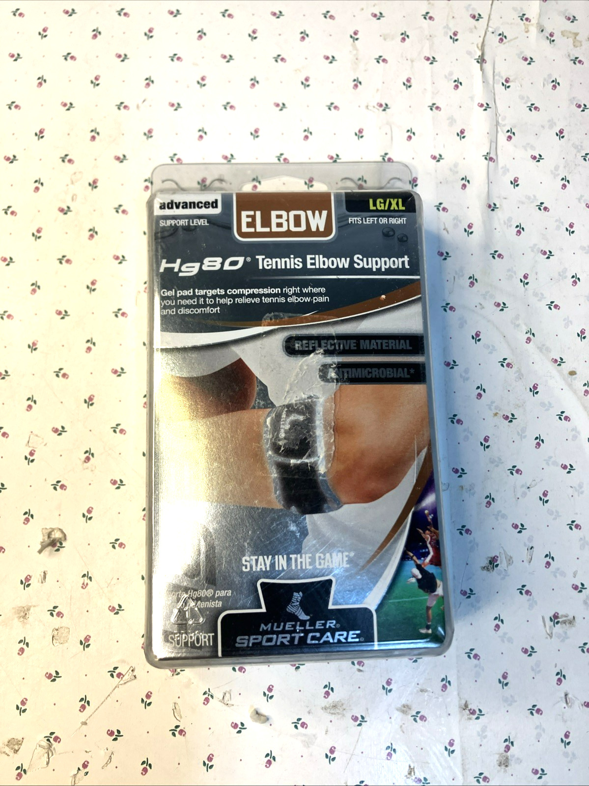New Sealed Muelller Sport Care HG80 Tennis Elbow Support Advanced LG/XL 79019
