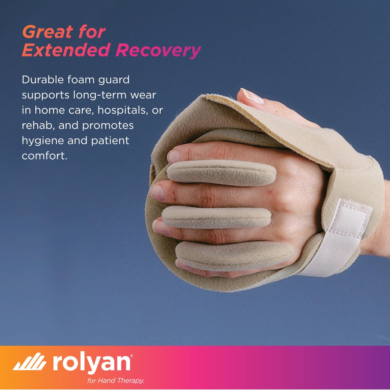 Rolyan Sof-Foam Palm Shield For Right Hand Finger Separators And Soft Foam