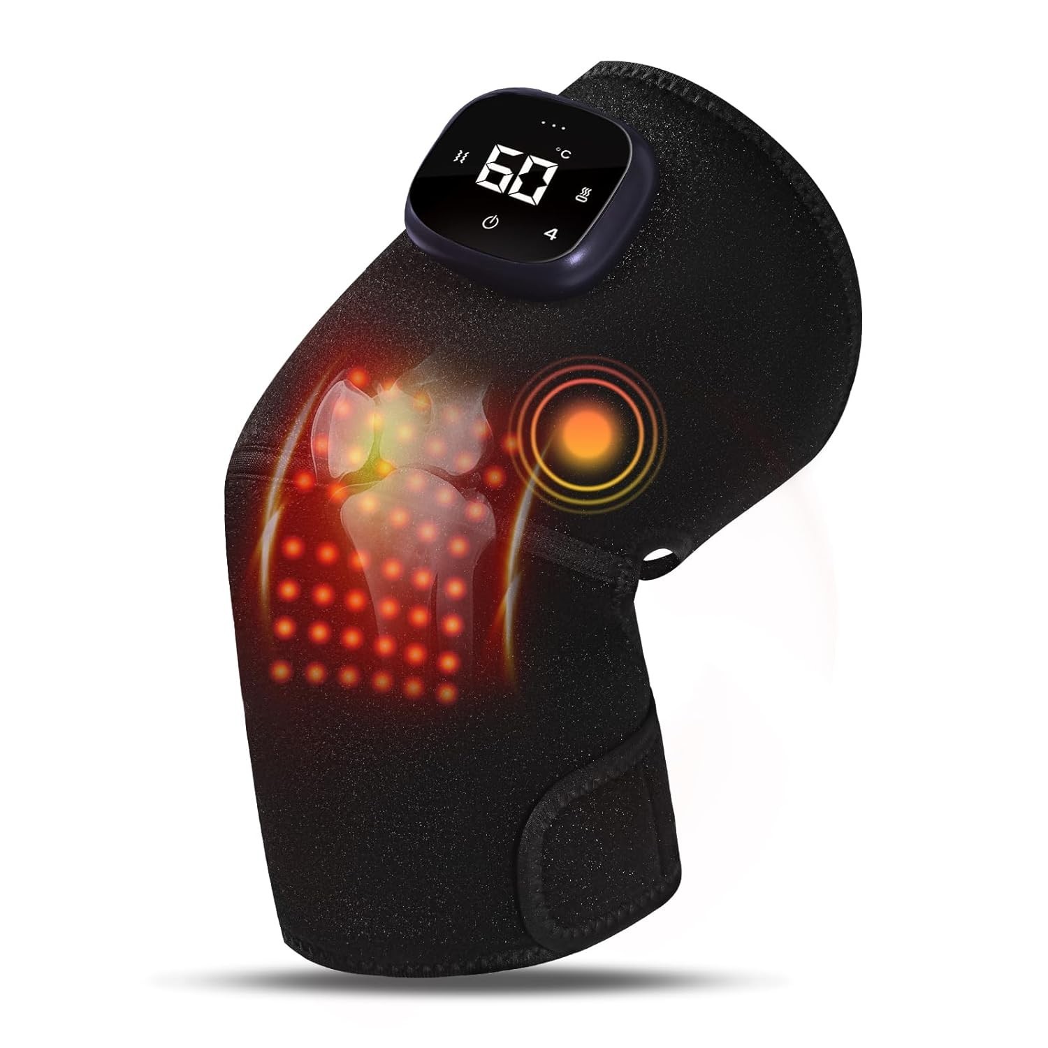 Red Light Therapy Knee brace with heated &Vibration Massage for Pain Relief