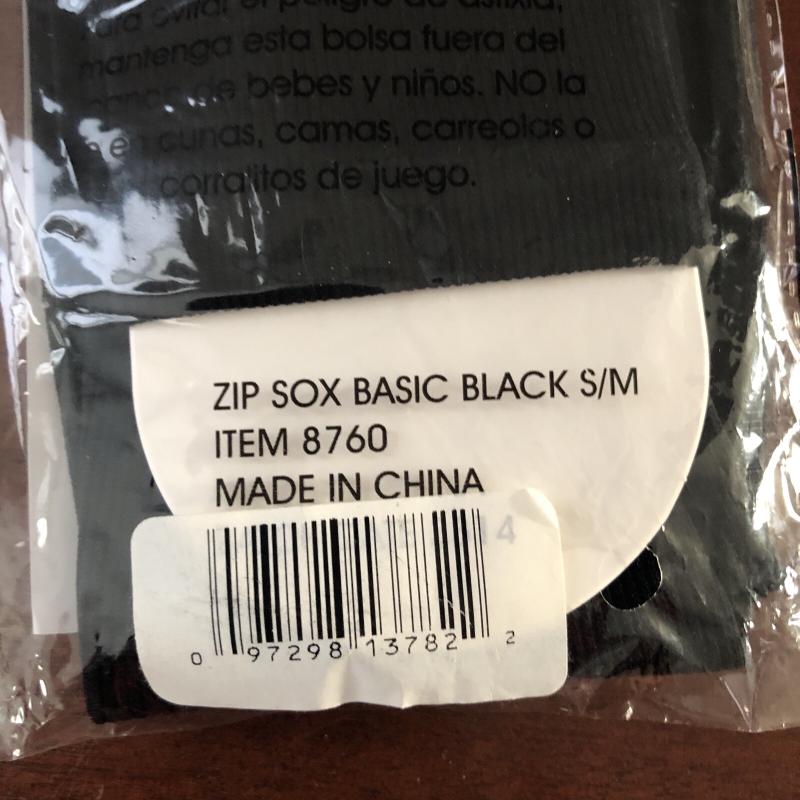 Zip Sox open toe zip up compression socks – black unisex Sm/Med – Brand New NIP