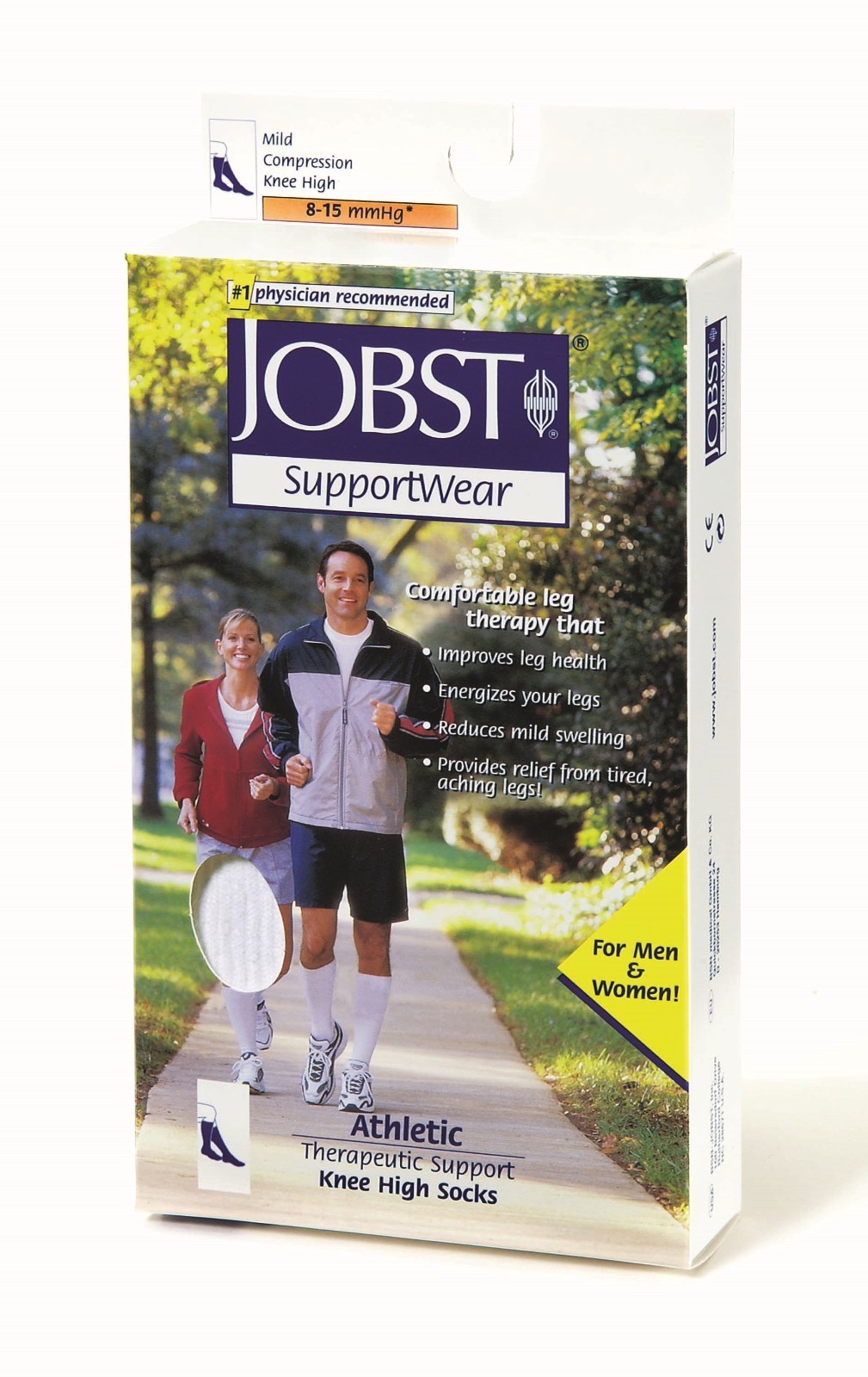 Jobst Compression Athletic Socks 8-15 mmHg Knee Sports Unisex Supports Therapy