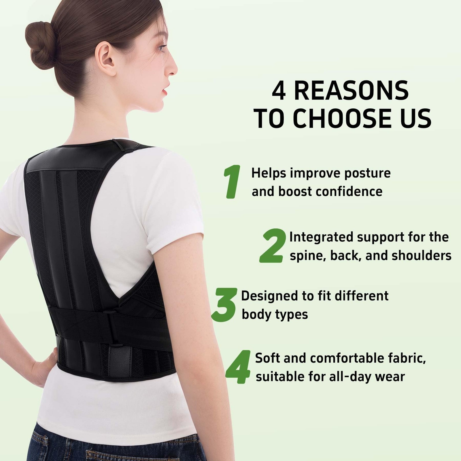 Posture Corrector for and Men Back Brace Straightener Instant Scoliosis Shoul…