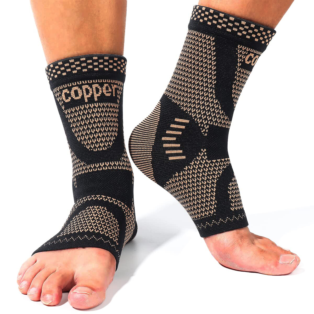 Ankle Compression Socks Compression Arch Foot Sleeves Ankle Support Open-Toe Gym