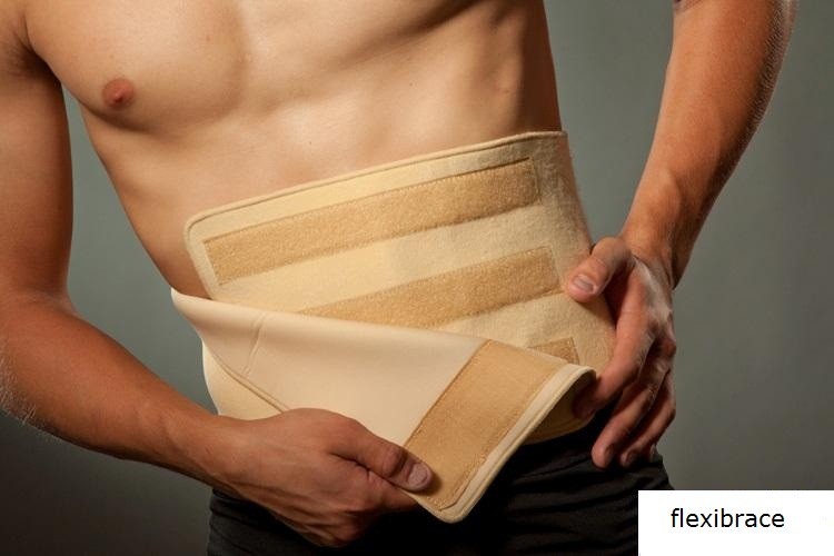 Lower Back Support Brace Lumbar Waist Belt Universal by Flexibrace