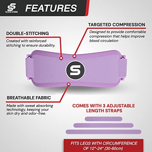 Patellar Tendon Support Strap – Adjustable Knee Brace for Osgood Schlatter – You