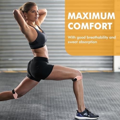Adjustable Silicone Knee Brace Support Strap 2-Pack for Patellar Tendon Relief