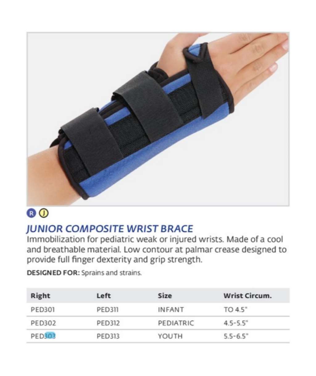 DJO Bell-Horn Junior Wrist Brace Right Youth