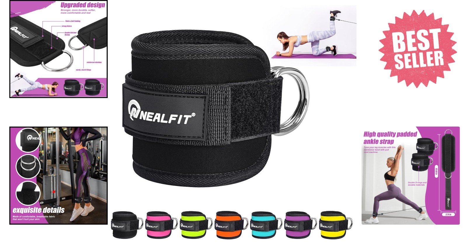 Ankle Strap for Cable Machines – Boost Leg Workouts with Comfort & Style