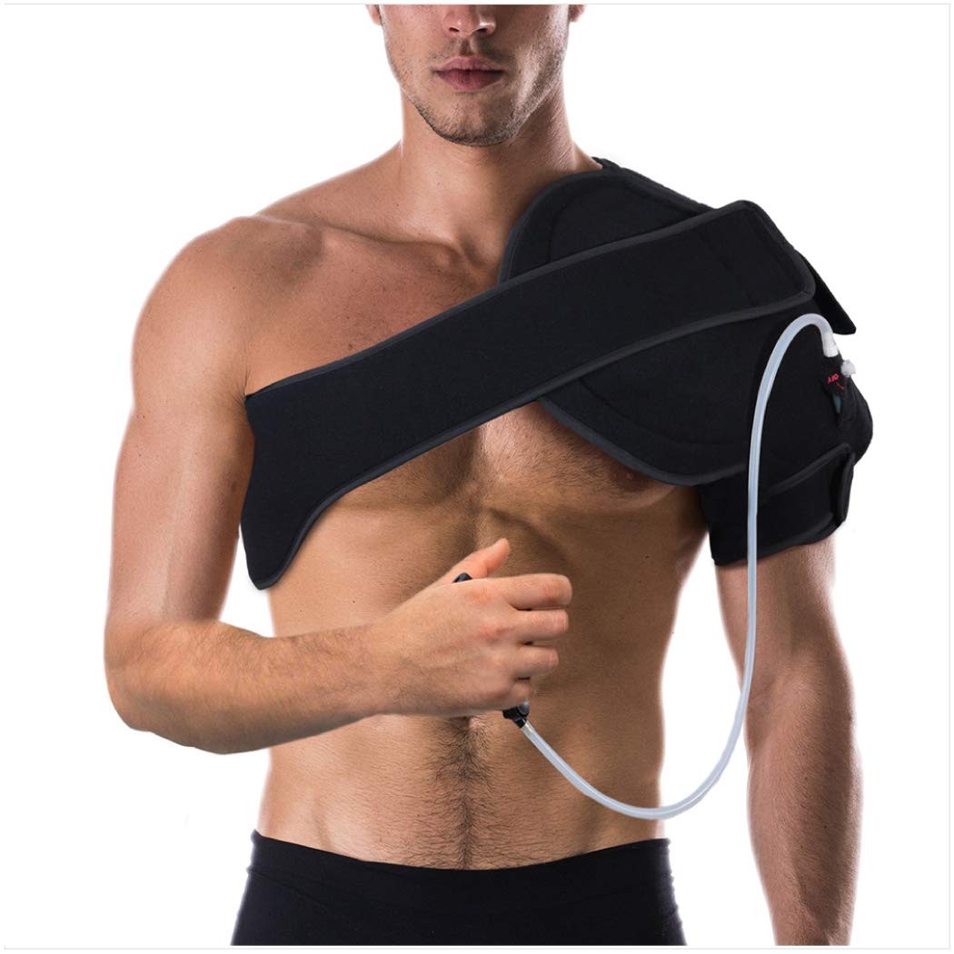 NatraCure Advanced Hot or Cold Therapy Shoulder 1 Count (Pack of 1), Black