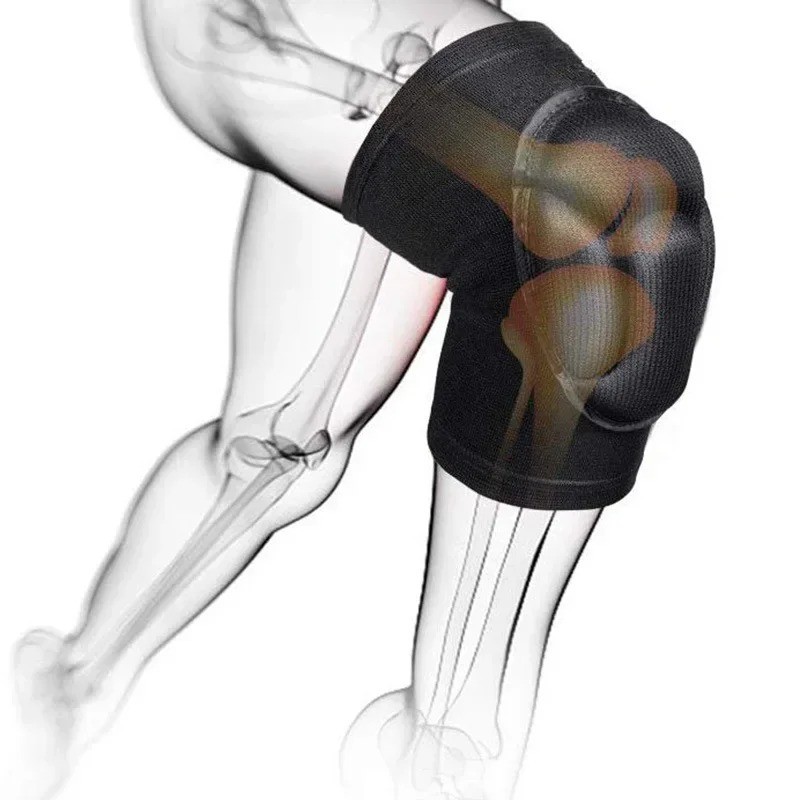 Thick Knee Support Brace Non Slip Compression Pad for Basketball Volleyball