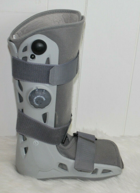 Aircast Walking Boot Adult Medium M Adjustable Inflation Dial Soft Strike AS IS