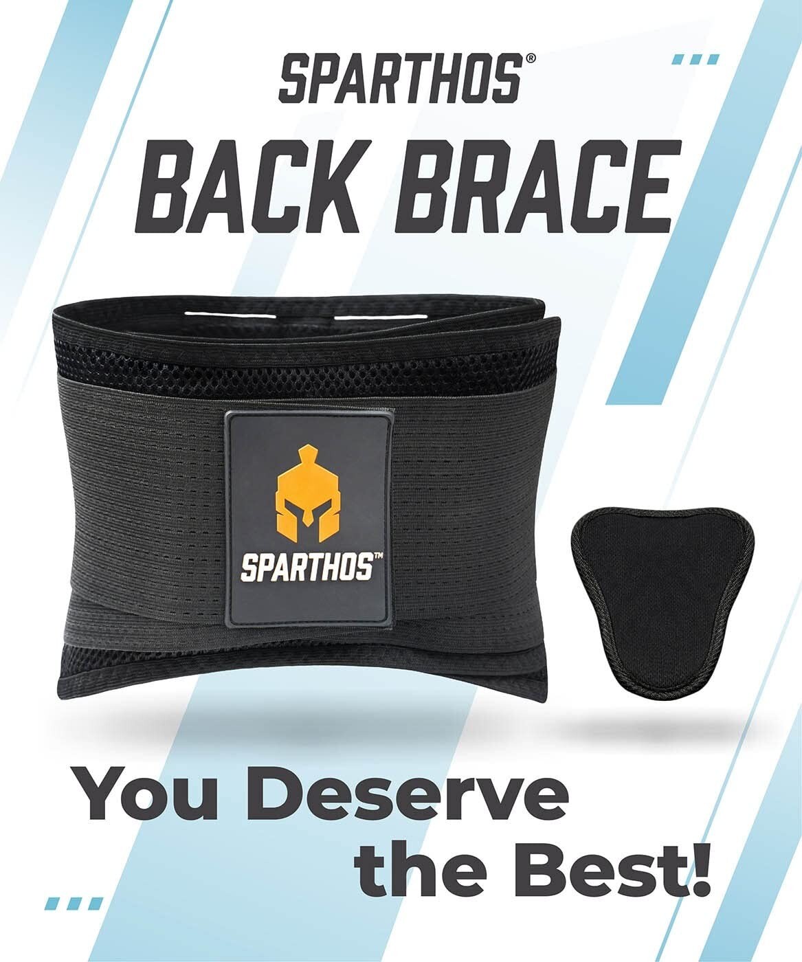 Sparthos Back Support Belt Immediate Relief from Back Pain, Sciatica