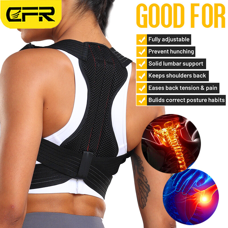 Adjustable Posture Corrector Back Support Shoulder Brace Clavicle Belt Men Women
