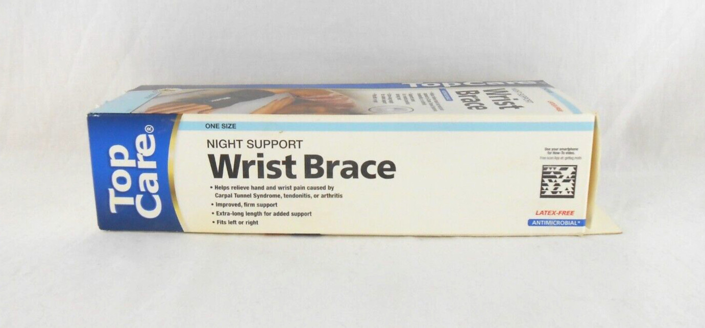 TopCare Night Support Mueller Wrist Brace One Size Left Right New Antimicrobial