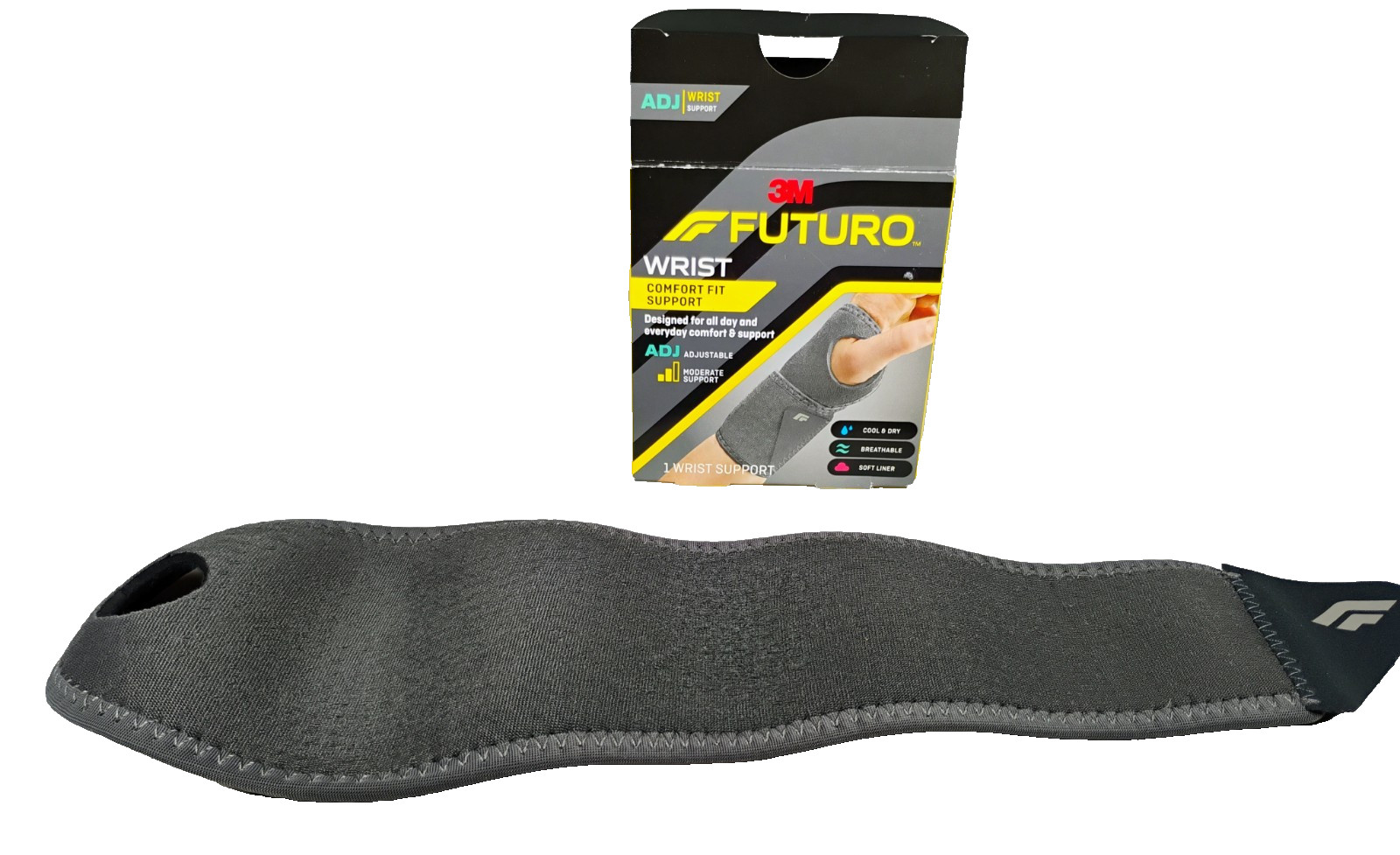 3M Futuro Wrist Comfort Support Adjustable Moderate Brace (C8)