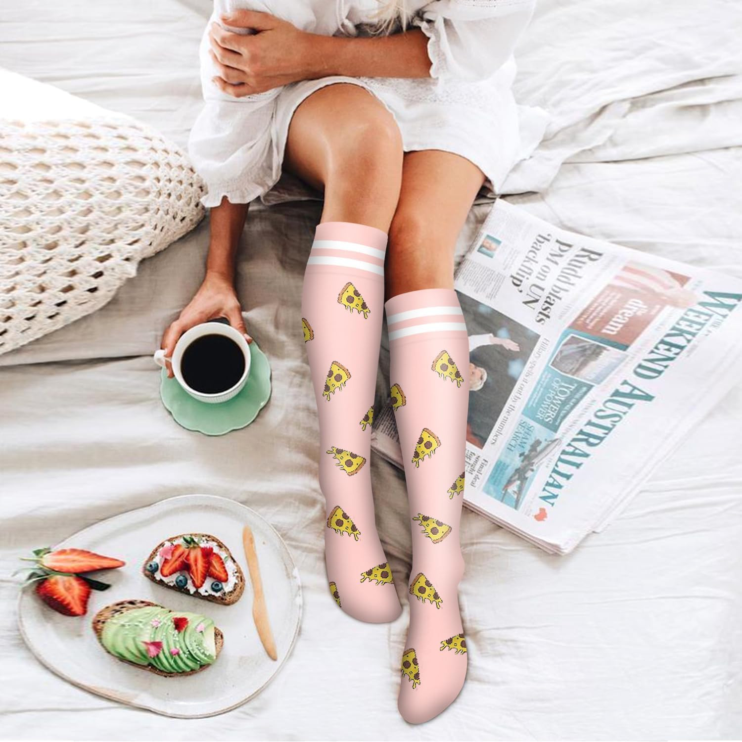 6 Pack Copper Compression Socks for Women and Men Circulation-Best Support