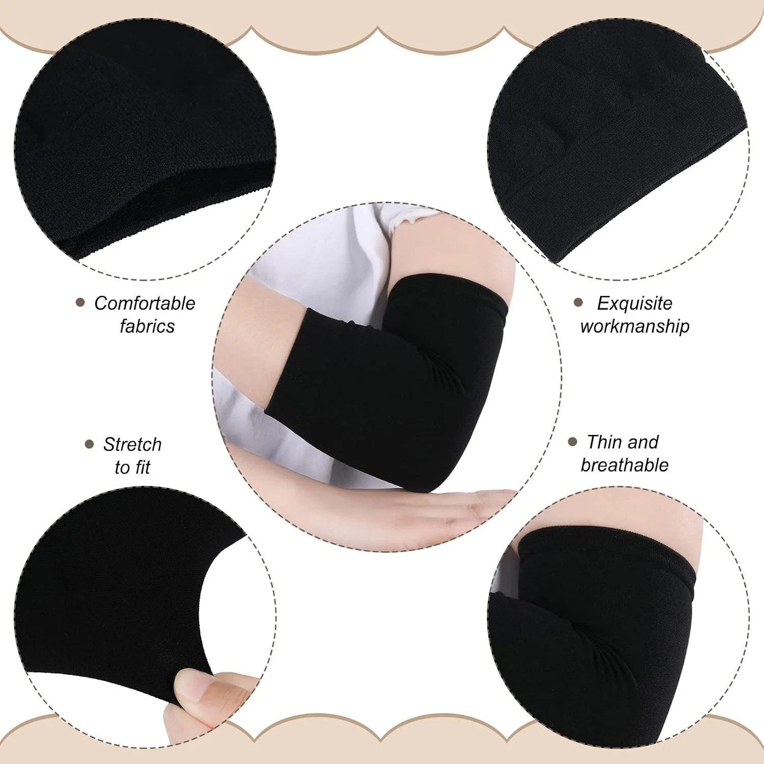 2 Pairs Tattoo Cover up Sleeve Forearm Arm Sleeves for Women Men Compression Tat