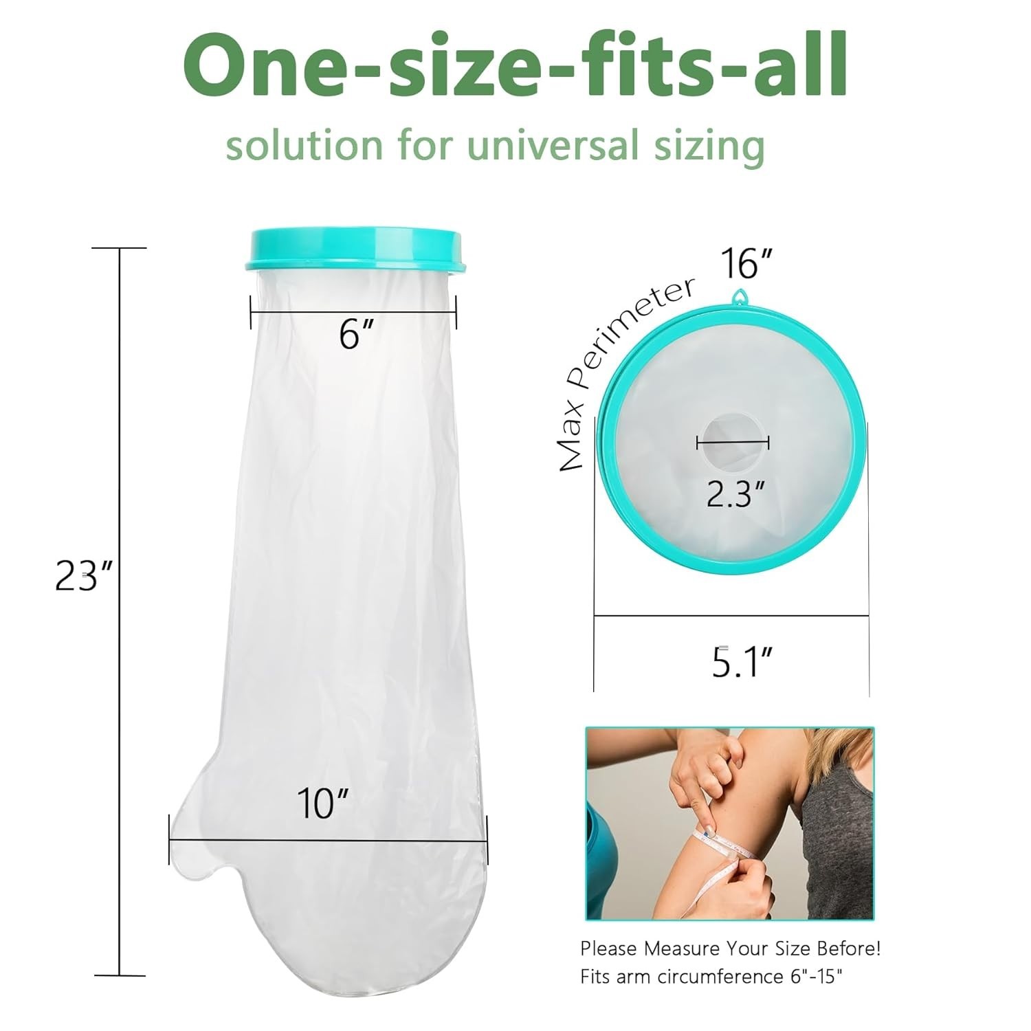 Shower Arm Cast Cover Waterproof Durable Adult Wound Bandage Dry Protection