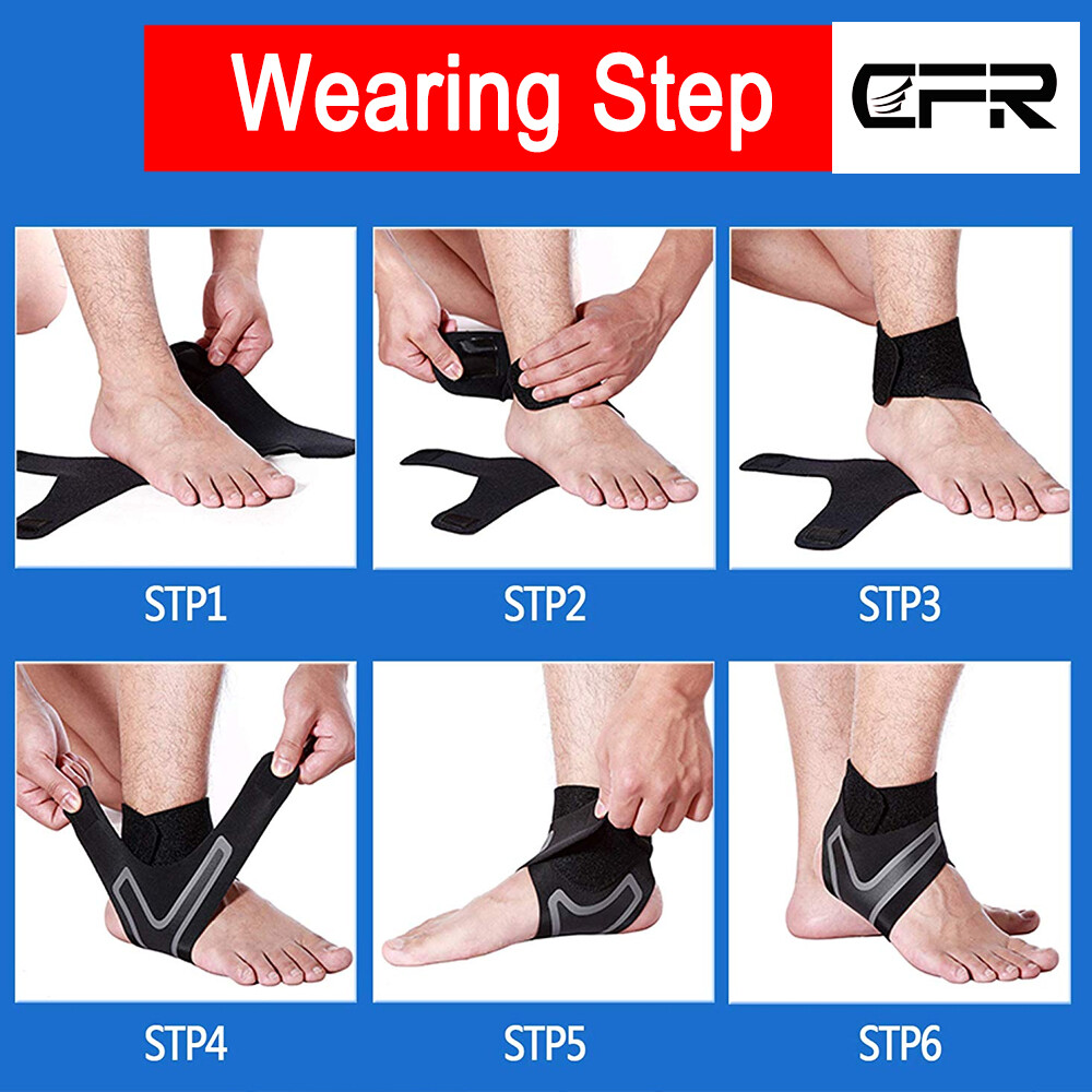 Foot Wrap Compression Sleeve Ankle Brace Support Plantar Fasciitis Pain Relief