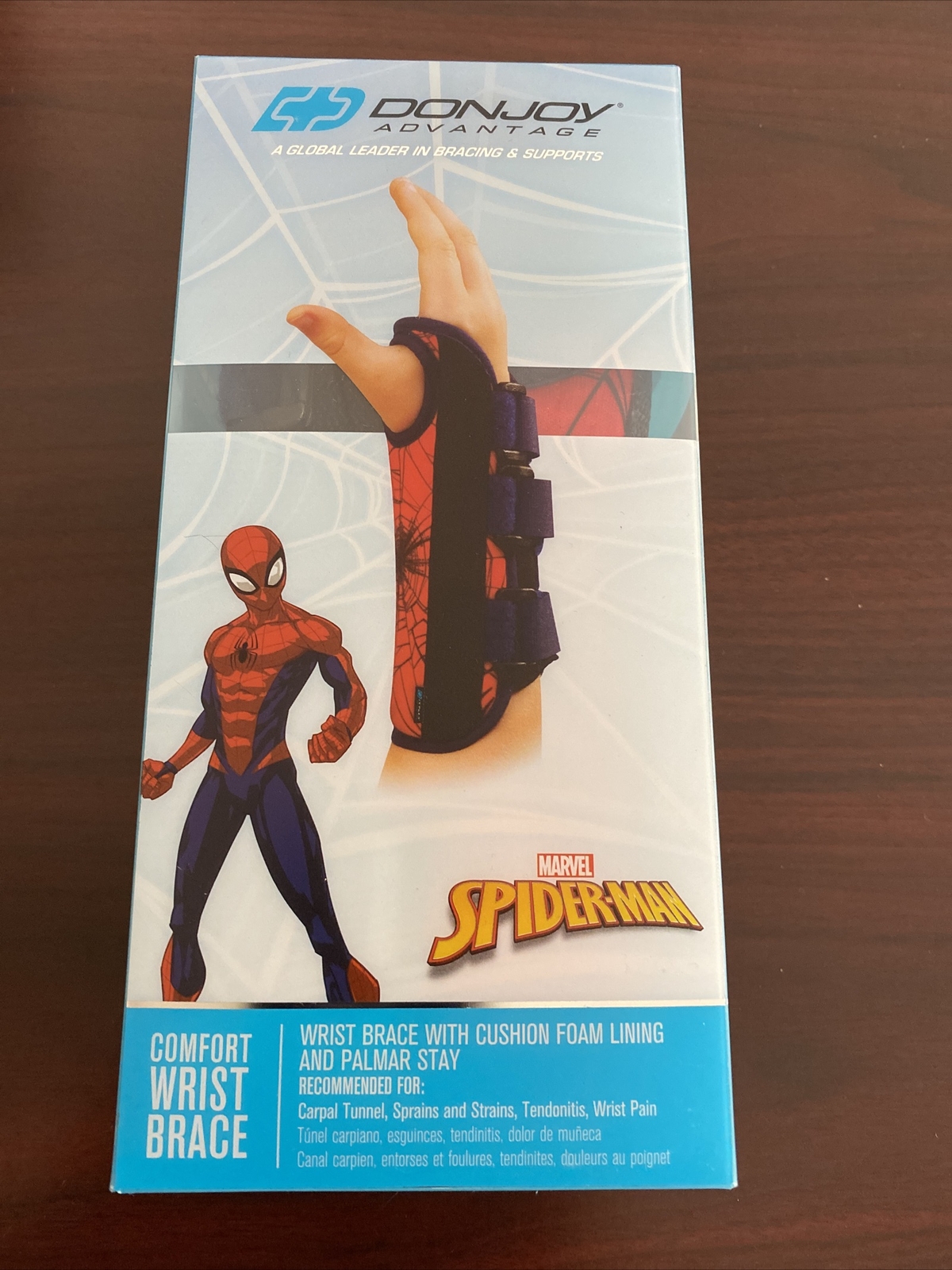 Donjoy Advantage COMFORT WRIST BRACE- SPIDERMAN Youth Left Hand