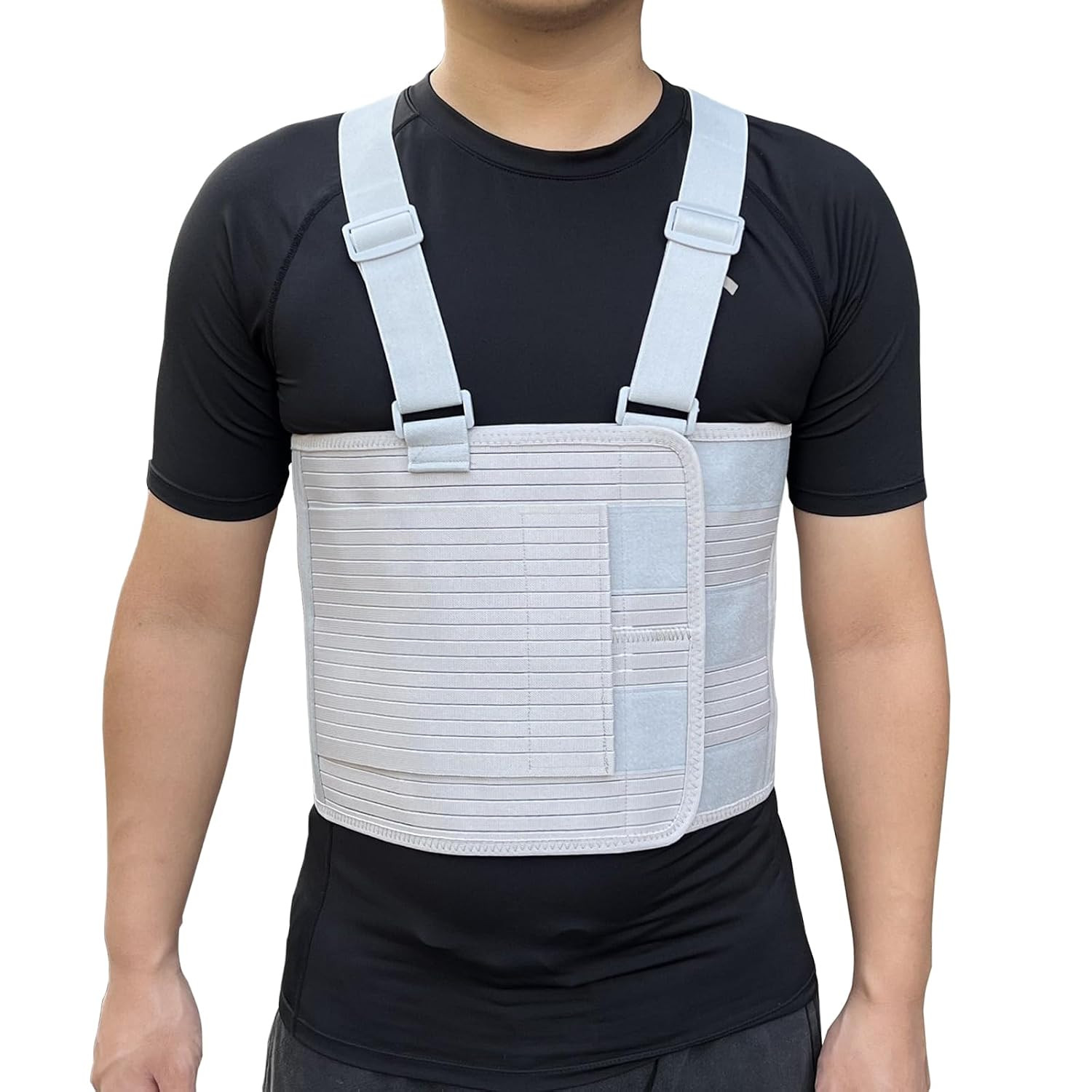 Rib Injury Chest Binder Brace for Cracked Ribs – Elastic Rib Support Belt for Me