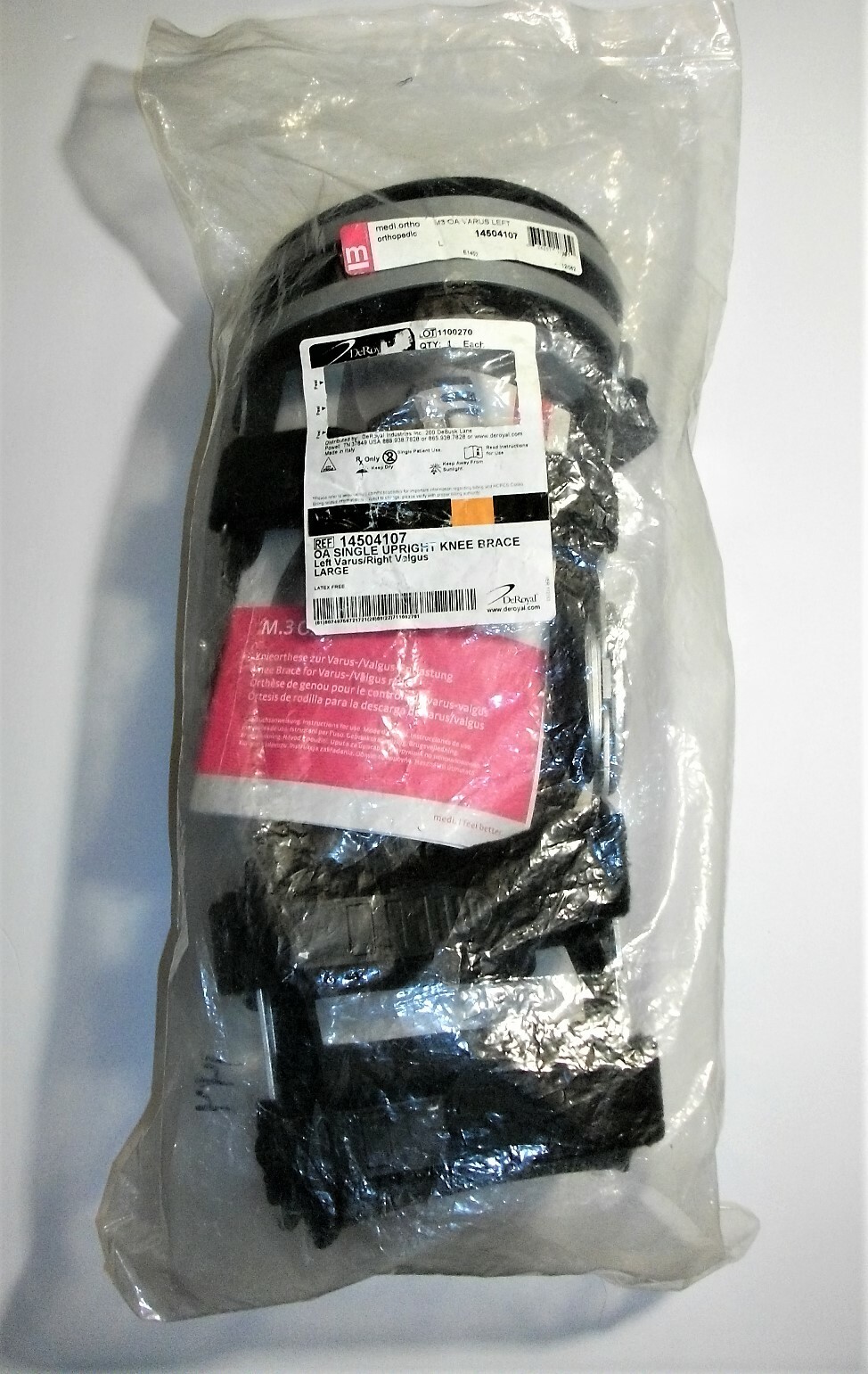 DeRoyal M.3 OA Knee Brace Left Varus Right Valgus