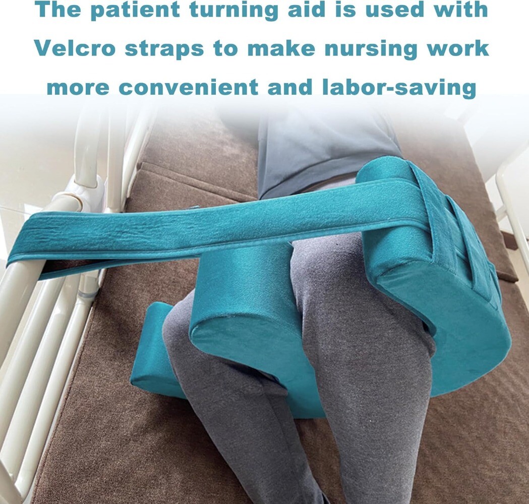 Bedridden Patient Turning Device with Fixing Strap Elderly Bed Rest Leg Pillow