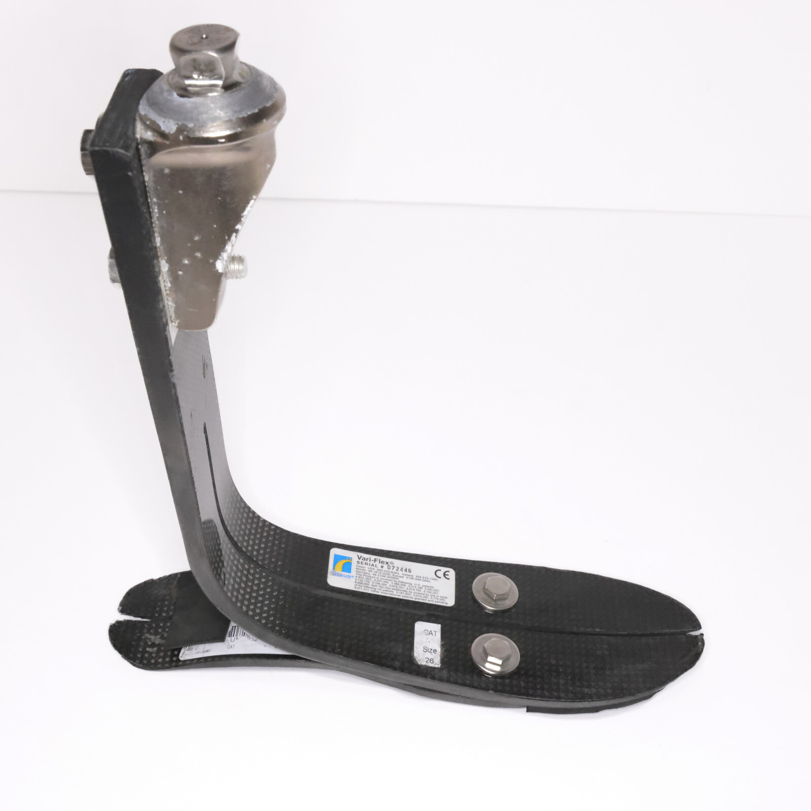 OSSUR VARI-FLEX HIGH PROFILE PROSTHETIC FOOT Height=10″ Pyramidal Sz 26 CAT 5L