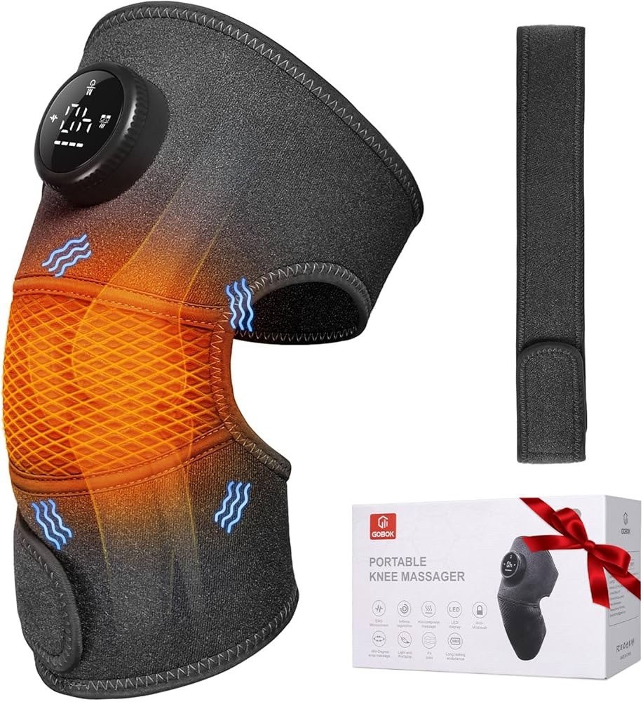8 Modes & 20 Intensities Cordless Knee Massager with Heat [2025 Upgraded] FSA HS