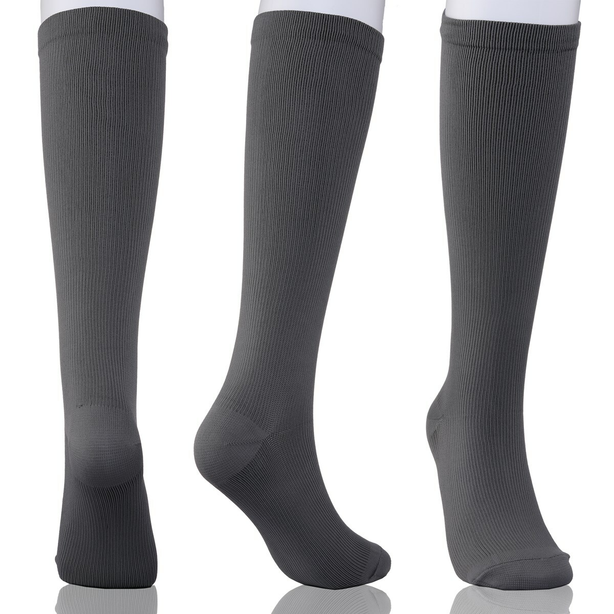 Plus Size Wide Calf Compression Socks for Swelling Pain Edema, Stretch to 24Inch