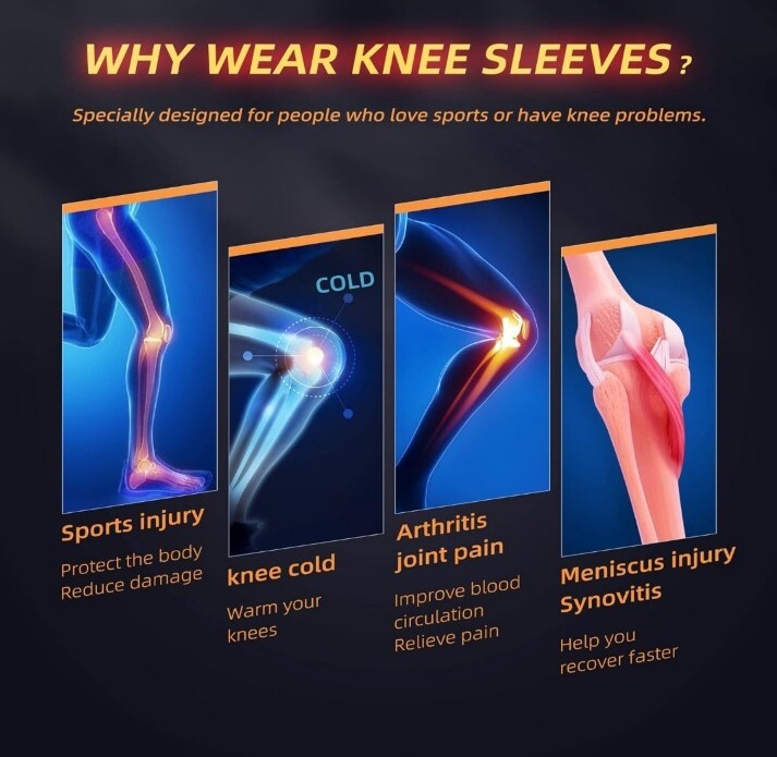 JIUFENTIAN Copper Knee Brace for Arthritis Pain and Support Copper Knee Sleeve