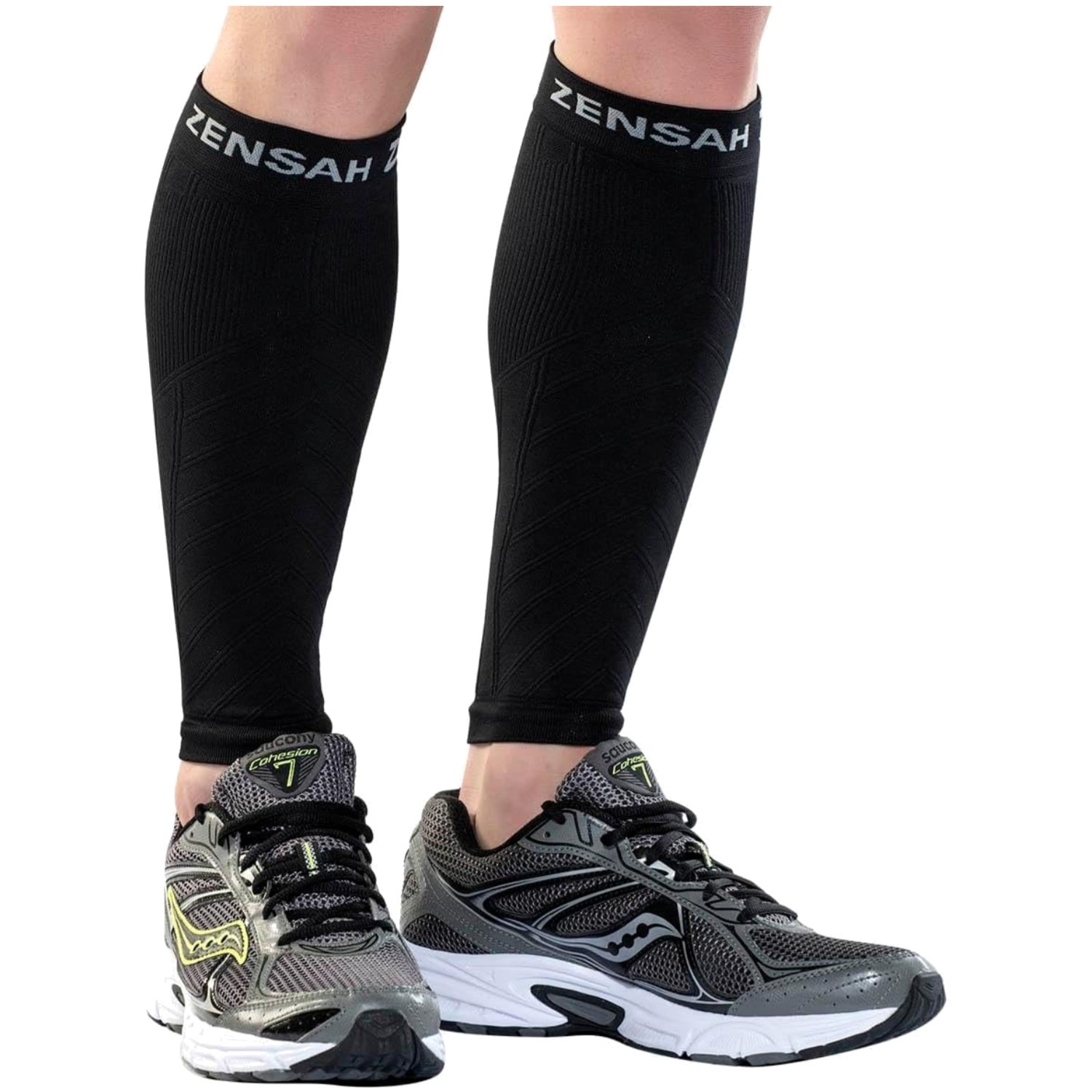 Shin Splint Support Leg Sleeves – V-Shape Ribbing