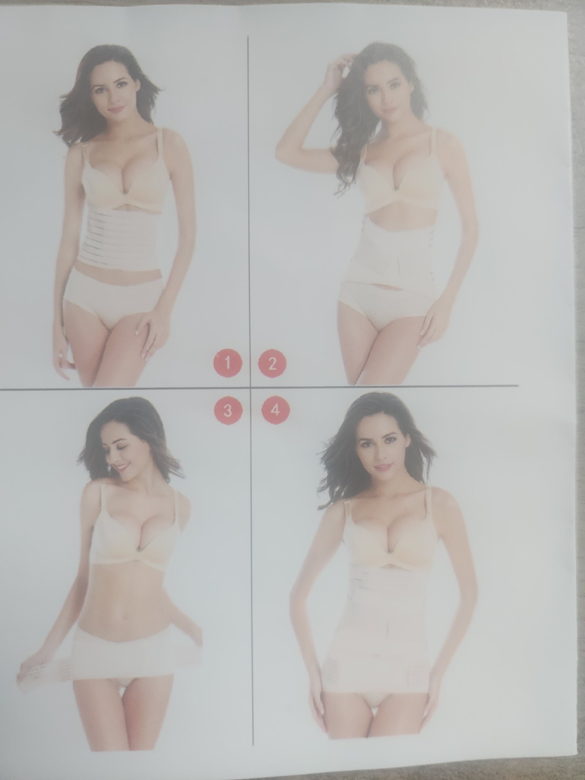 ChongErfei 3 in 1 Postpartum Recovery Belt -One Size Fits All – Beige