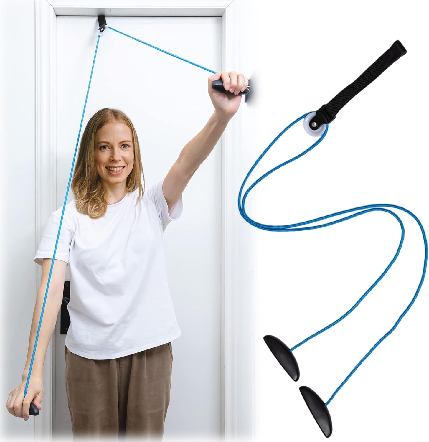 No Assembly Required Shoulder Pulley for Alleviating Pain & Enhancing Mobility
