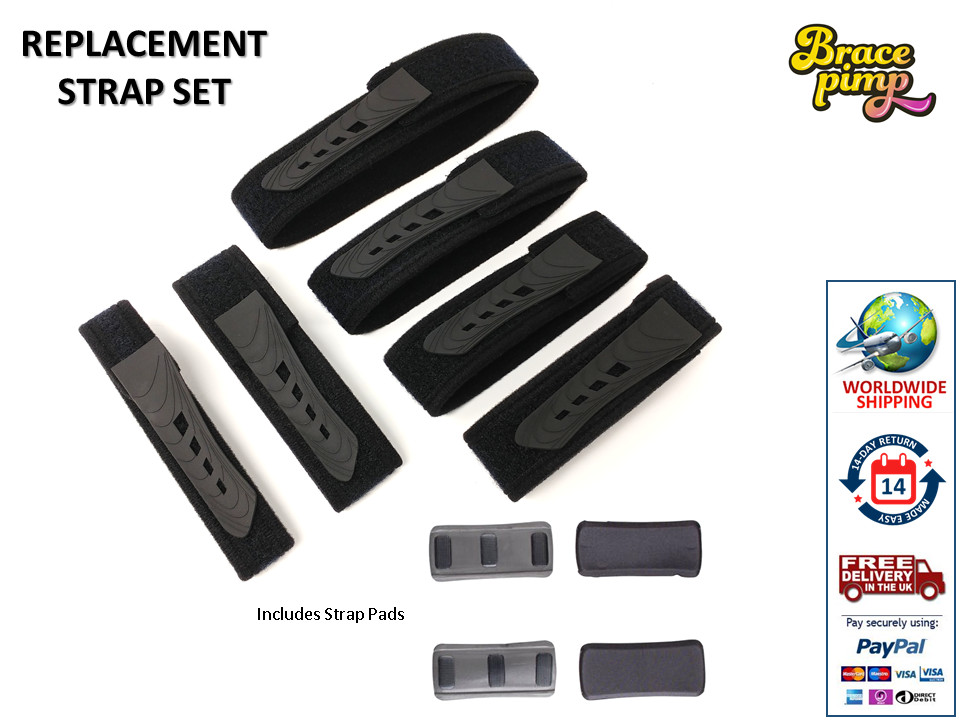 Knee Brace Parts – Replacement Straps Set – DonJoy, Ossur, CTi, Breg, Thuasne