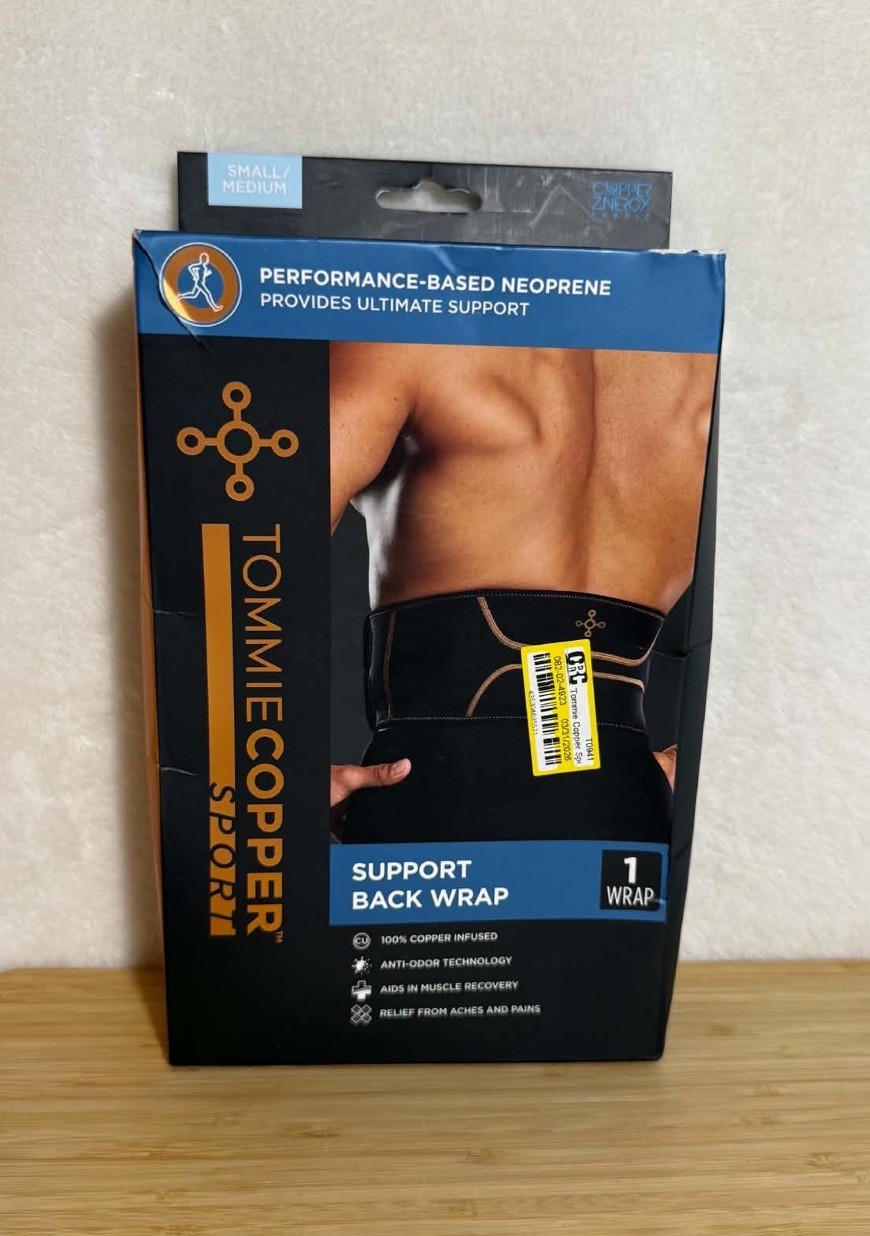 Tommie Copper Sport Comfort Back Brace S/M Support Lumbar Wrap
