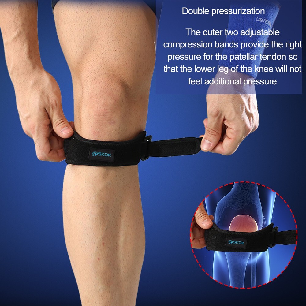 Knee Brace Support Patella Stabilizer Strap Arthritis Running Tendon Pain Relief